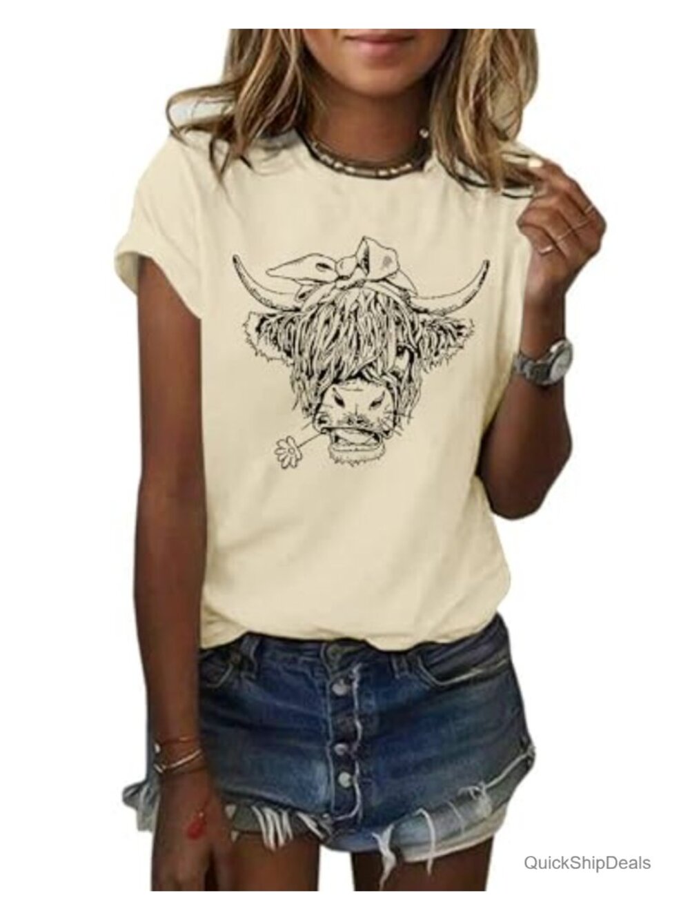 Women's Graphic T-Shirt Loose Fit Cotton Polyester Spandex Short Sleeve Summer